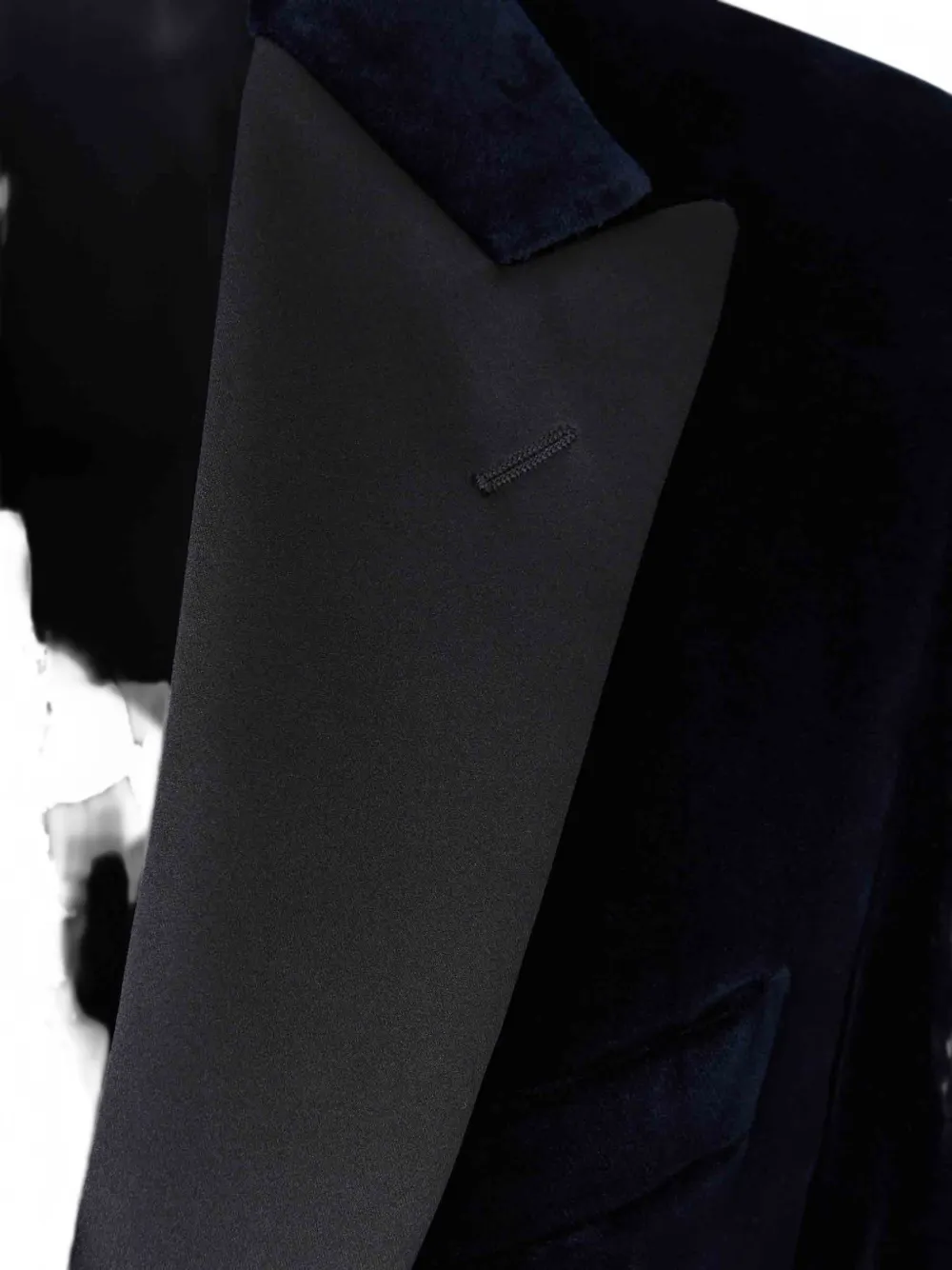 Canali Fluwelen blazer met enkele rij knopen Blauw