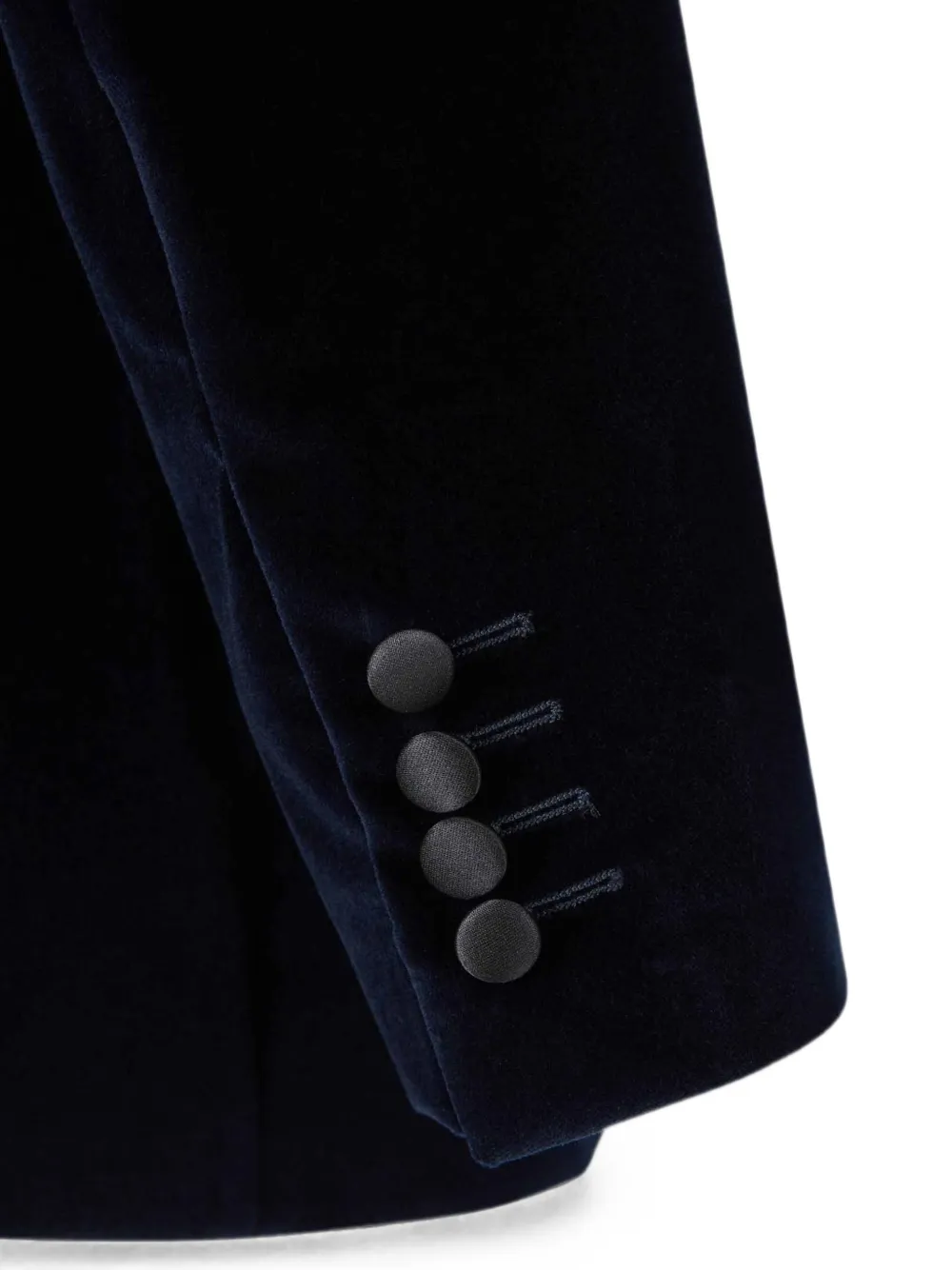 Canali Fluwelen blazer met enkele rij knopen Blauw