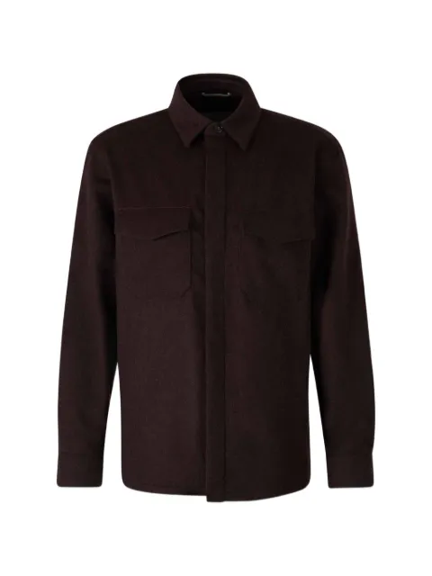 Canali button-up shirt jacket