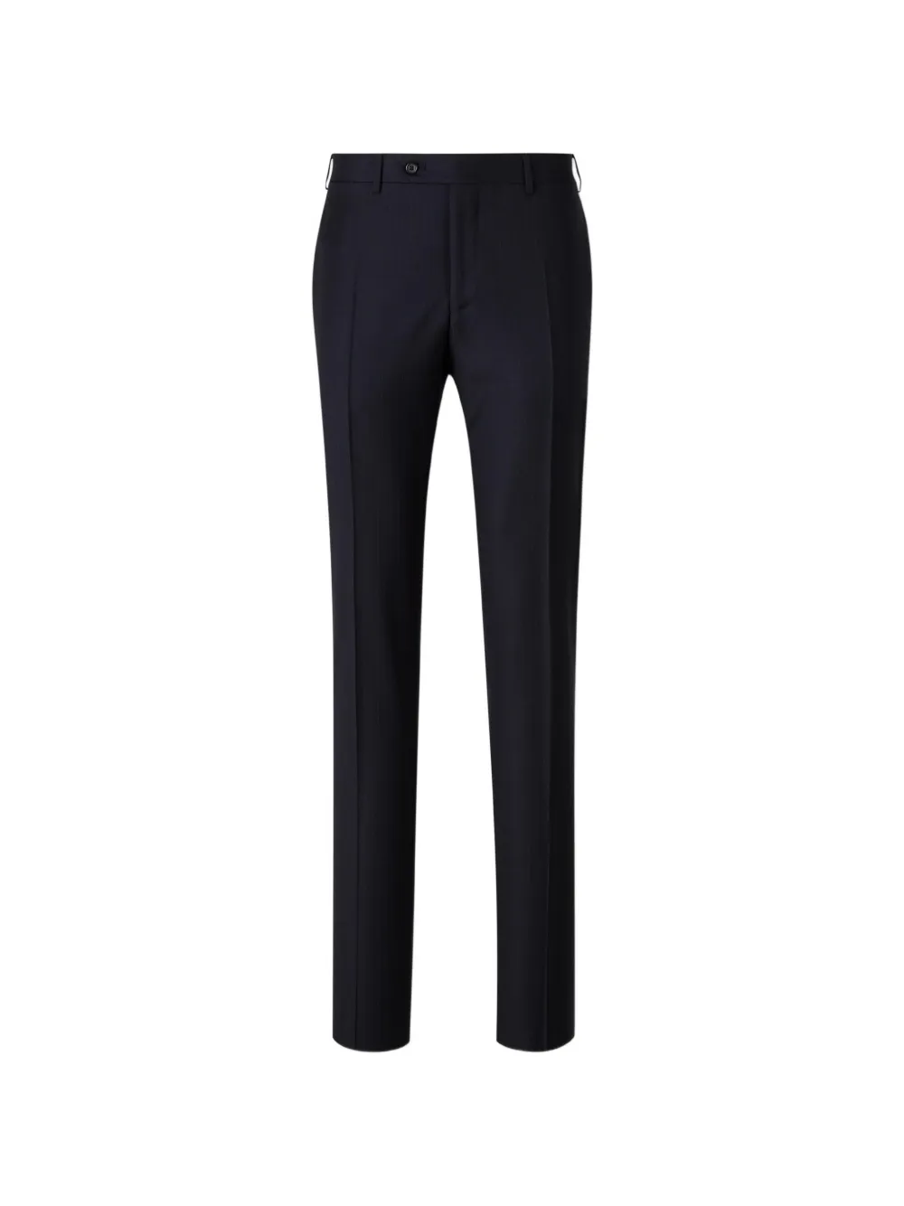 Canali Wollen pak met enkele rij knopen en krijtstreep Blauw