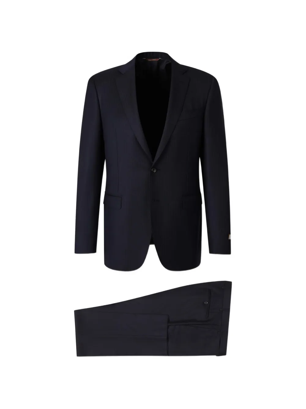 Canali single-breasted pinstripe-pattern wool suit - Blu