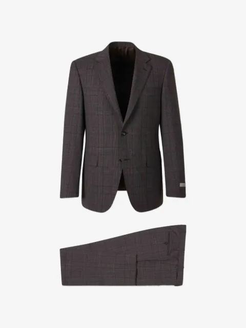 Canali check-pattern suit