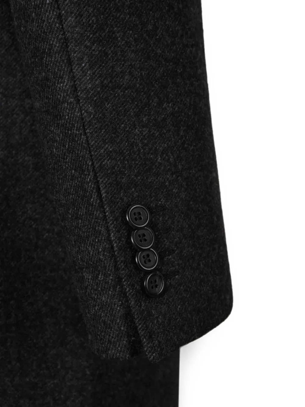 Canali Mantel met enkele rij knopen Grijs