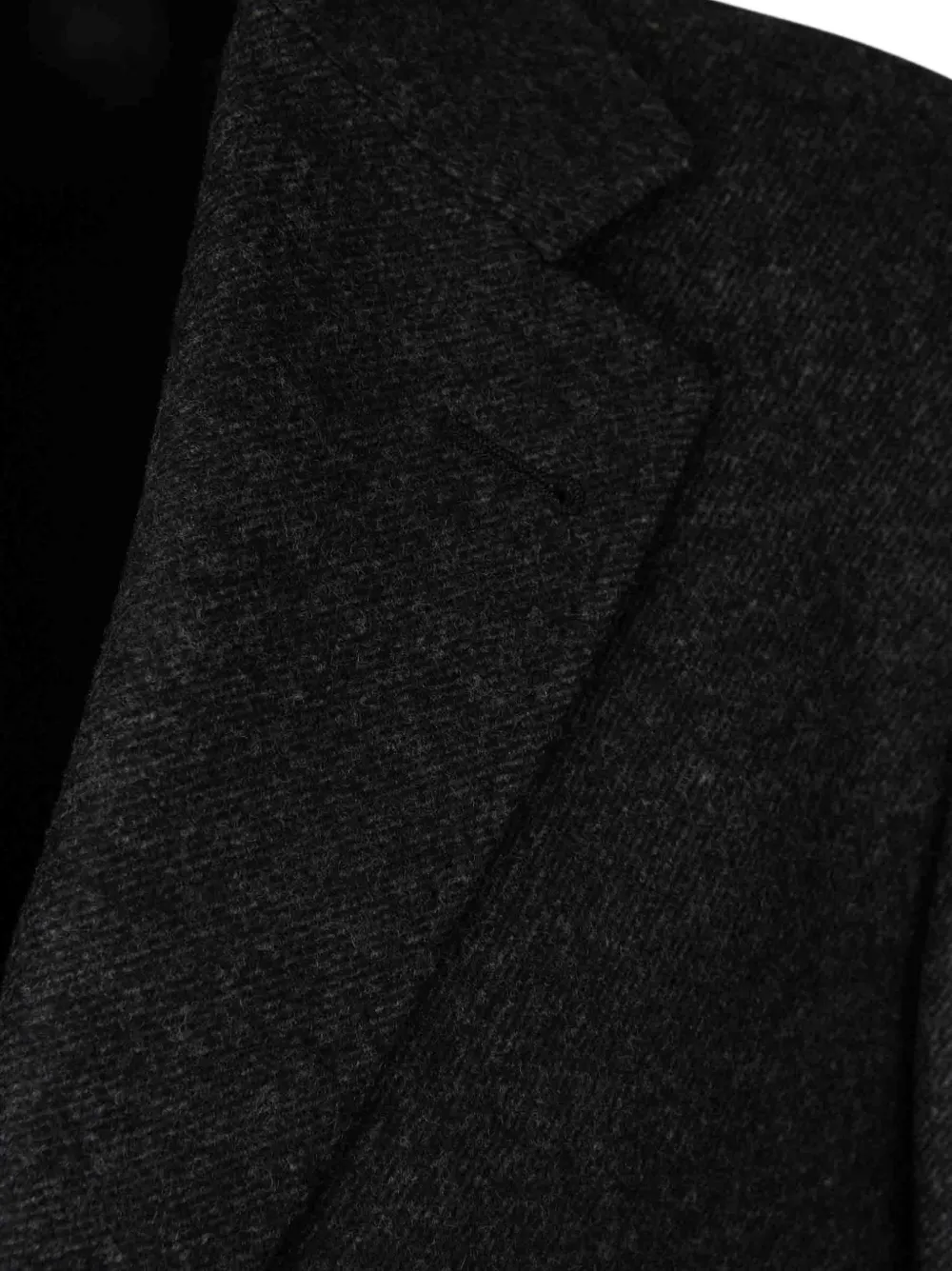 Canali Mantel met enkele rij knopen Grijs