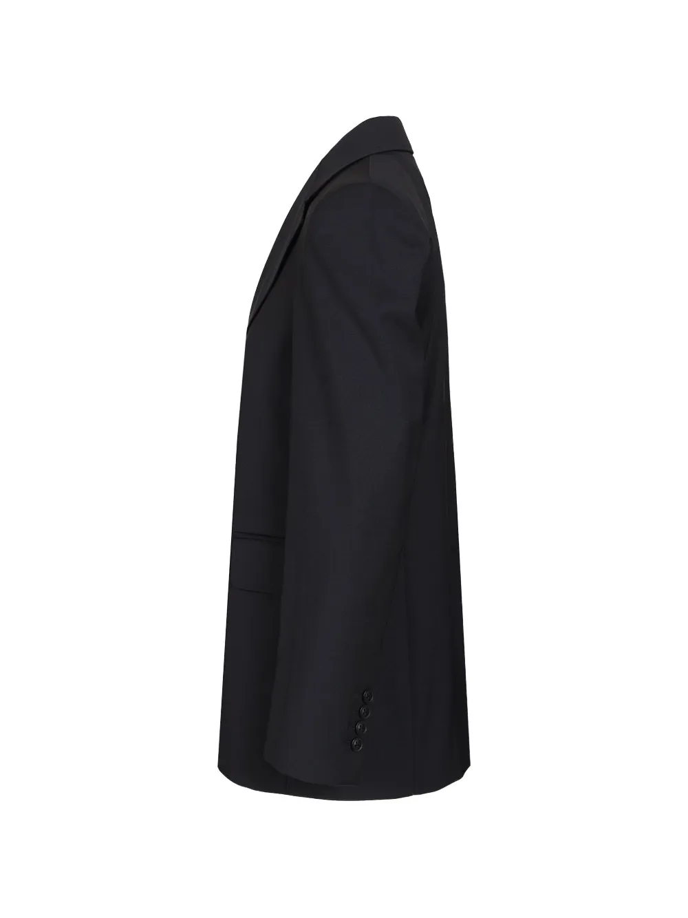 Max Mara wollen jack met enkele rij knopen Blauw