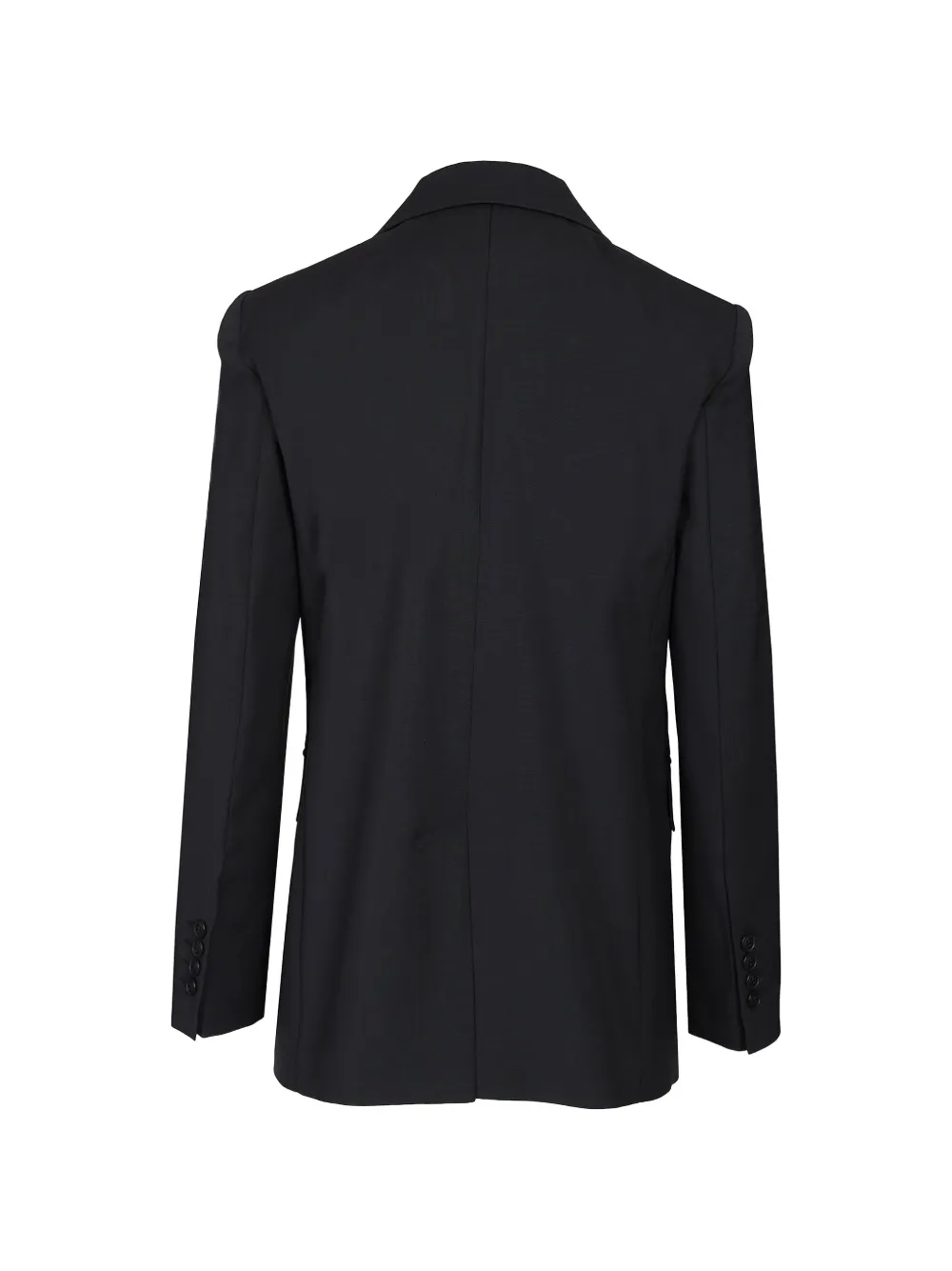 Max Mara wollen jack met enkele rij knopen Blauw