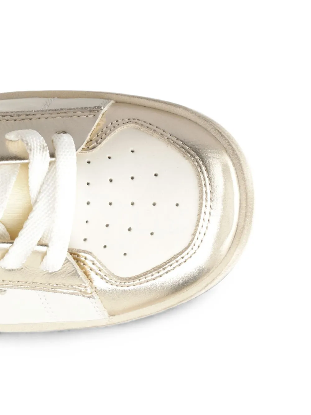 Golden Goose Stardan laminated leather sneakers Wit
