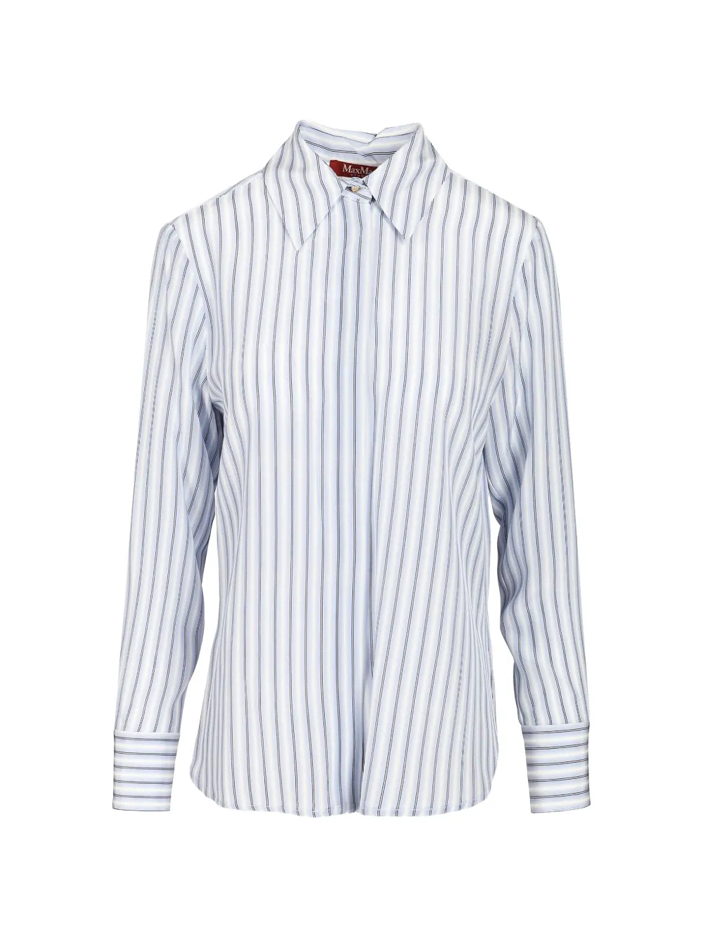 Max Mara striped-pattern shirt - Blue