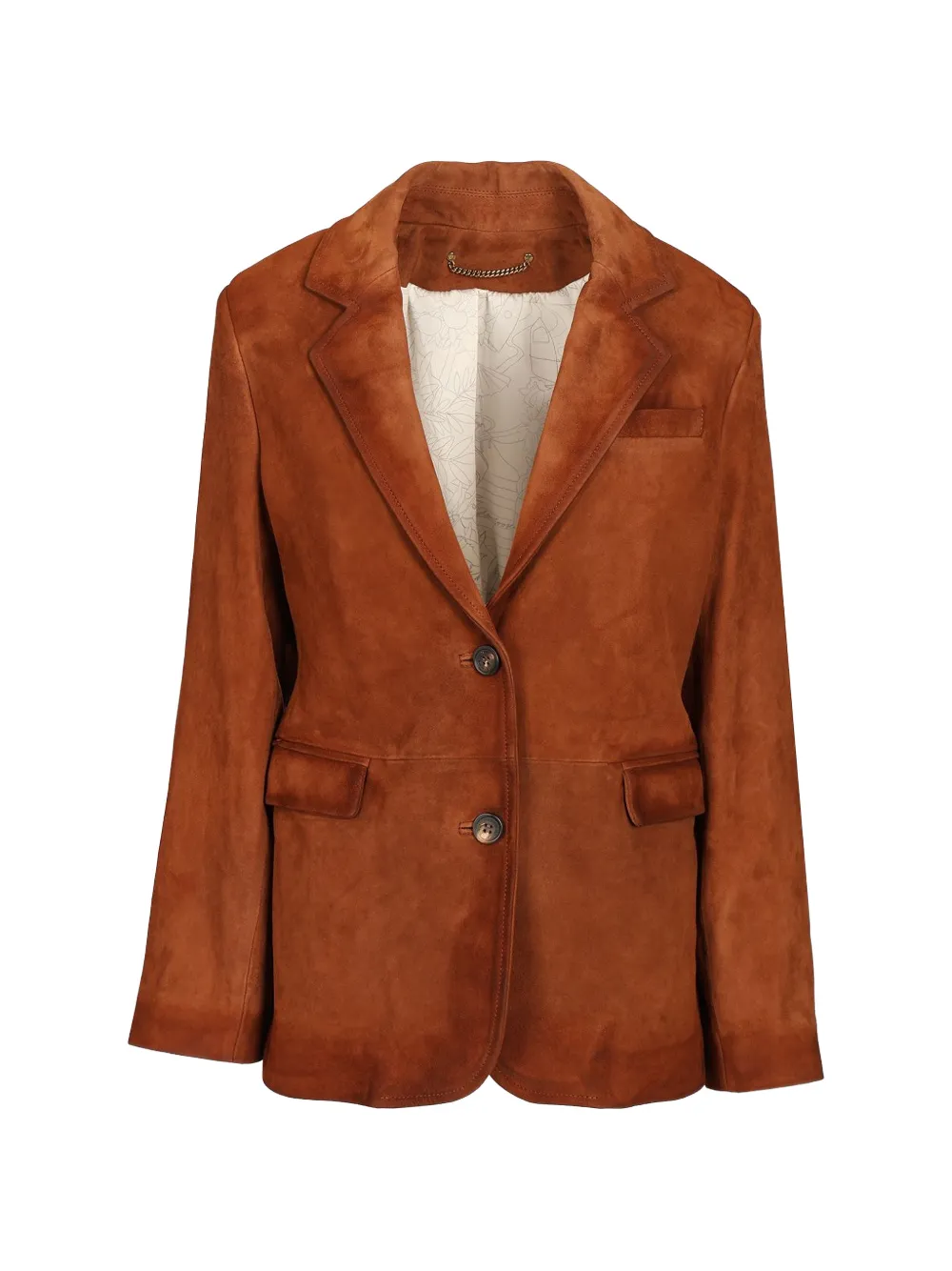Golden Goose suede single-breasted blazer - Brown