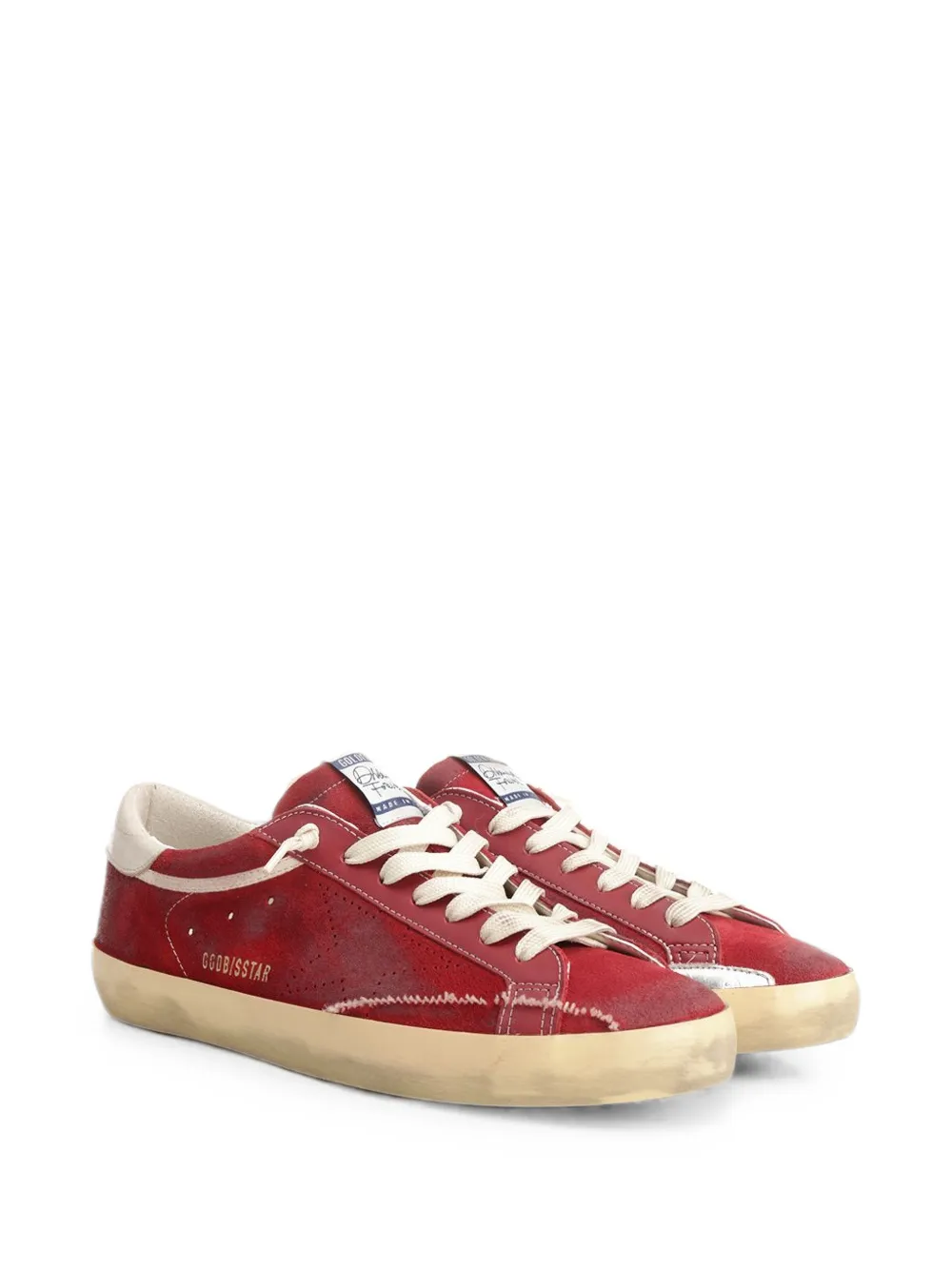 Golden Goose Super-Star suede sneakers Rood