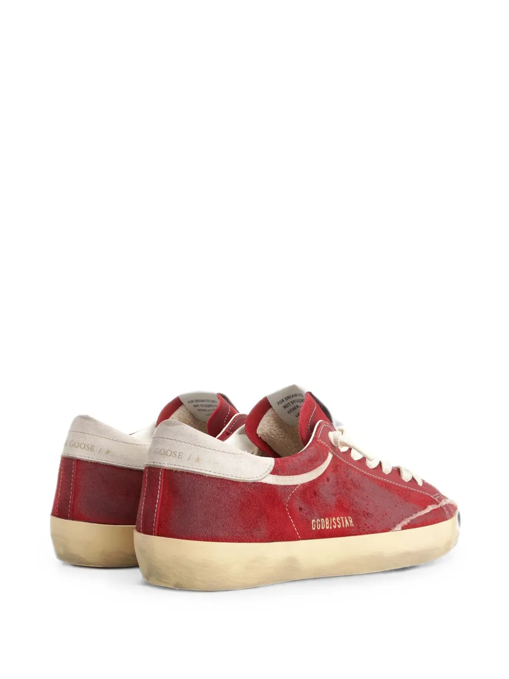 Golden Goose Super-Star suede sneakers Rood