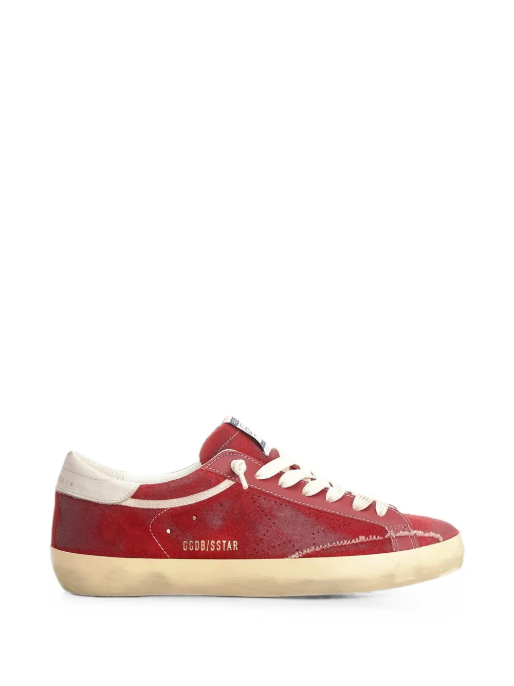 Golden Goose Super-Star suede sneakers Rood