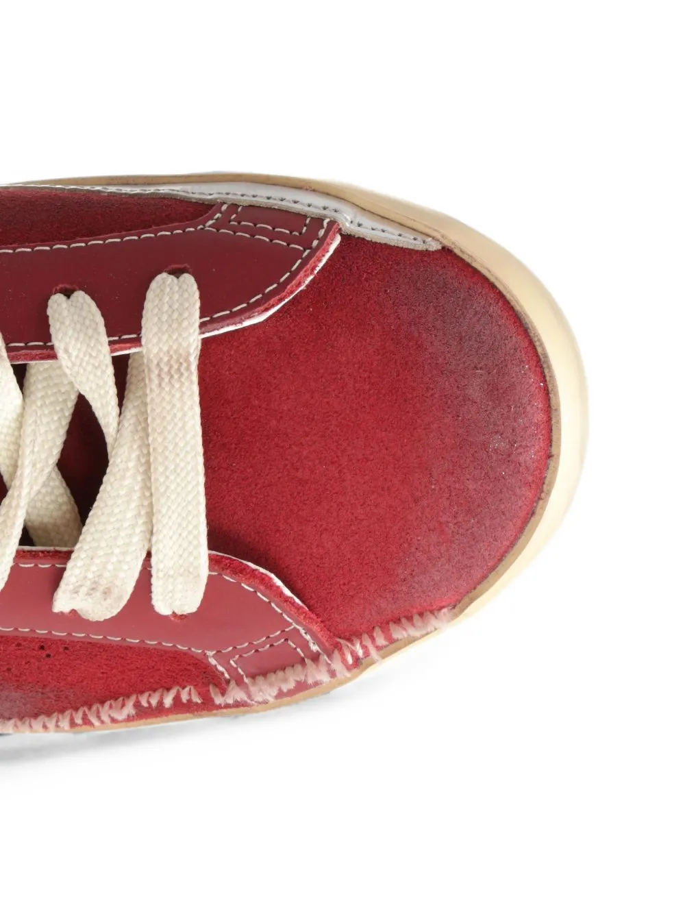 Golden Goose Super-Star suede sneakers Rood