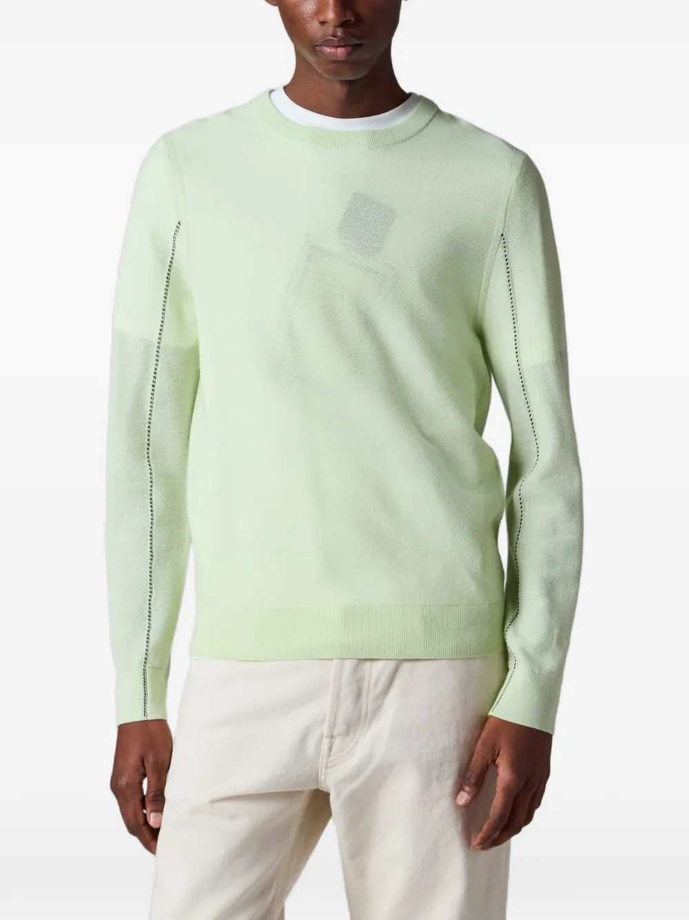 Paul Smith Trui van merinowol met ronde hals Geel