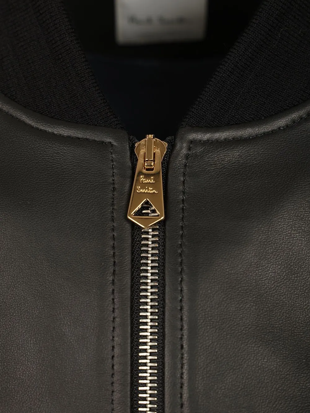 Paul Smith Leren bomberjack Zwart