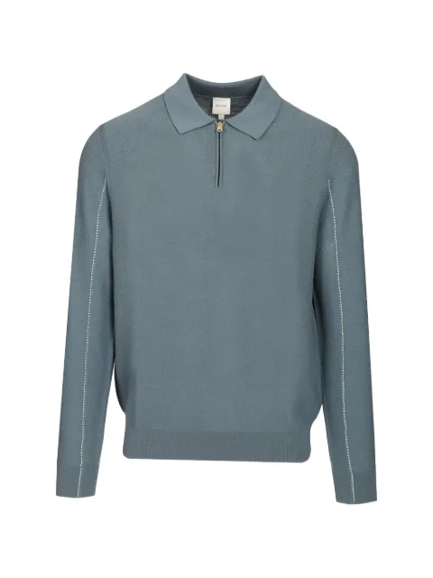 Paul Smith quarter-zip textured merino sweater
