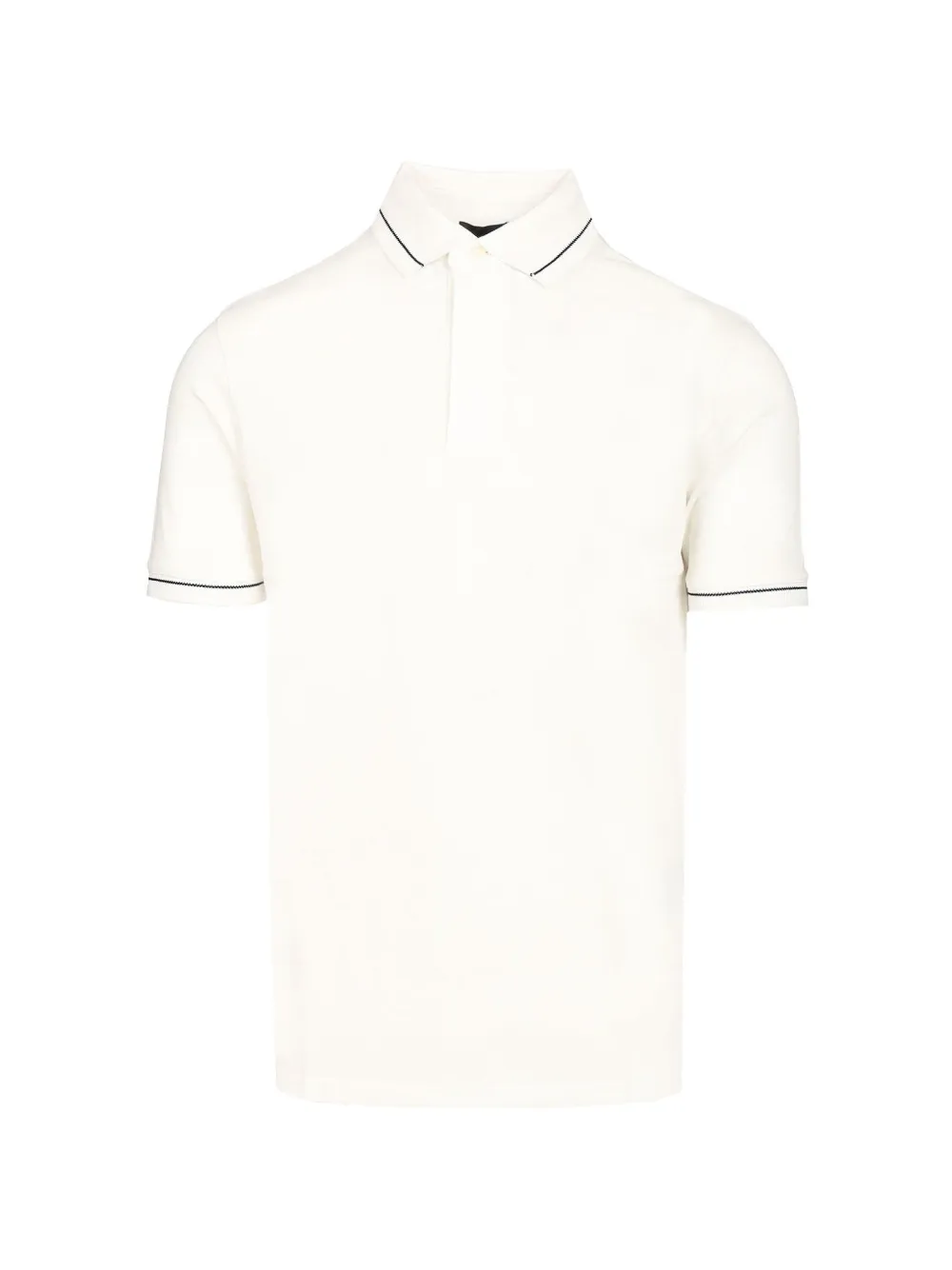 Emporio Armani logo-detail short-sleeve polo shirt - Bianco