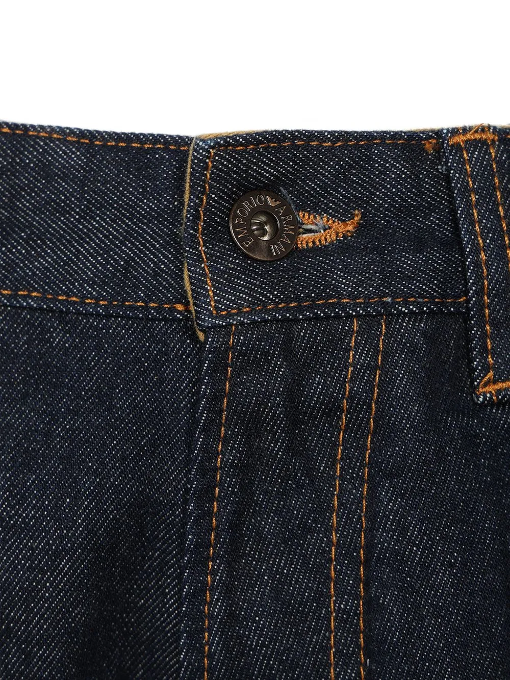 Emporio Armani Jeans met wijde pijpen en vijf zakken Blauw