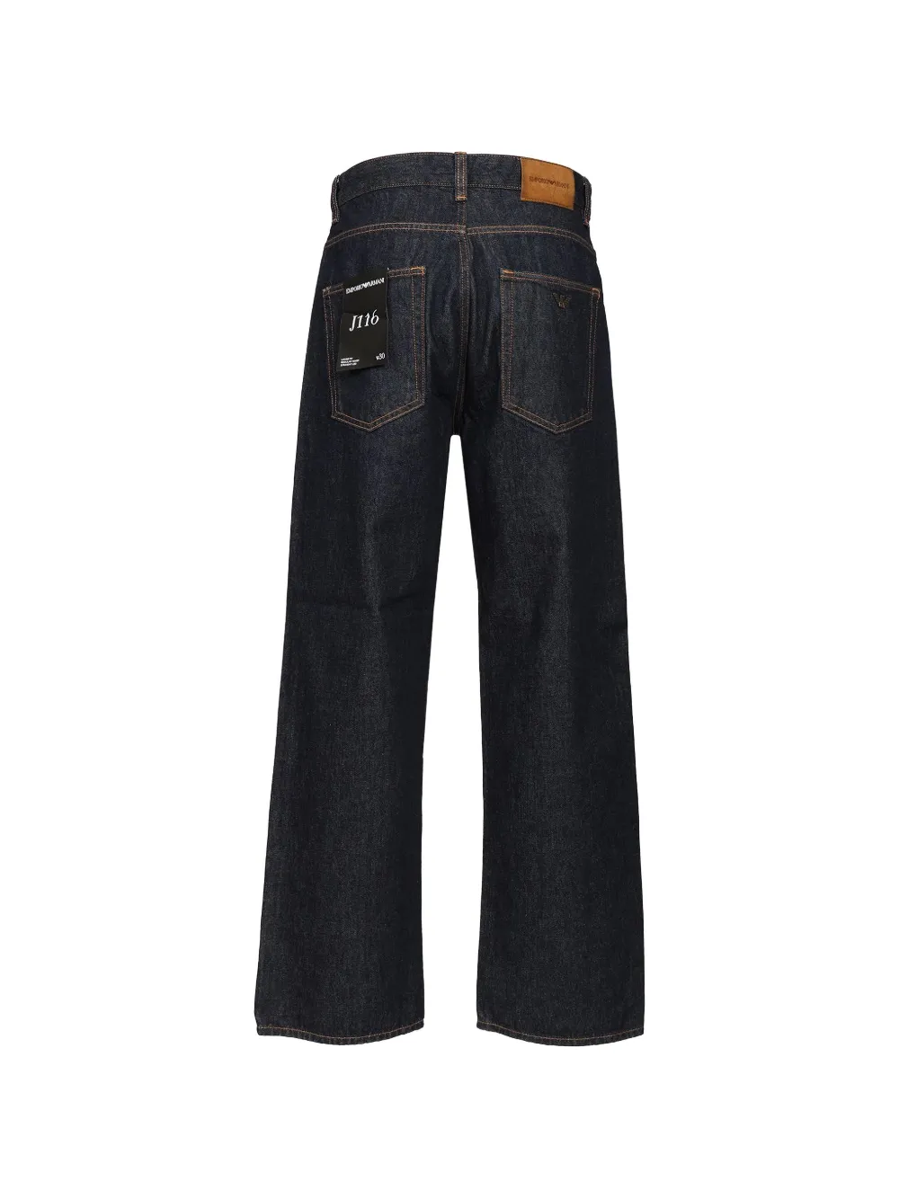 Emporio Armani Jeans met wijde pijpen en vijf zakken Blauw