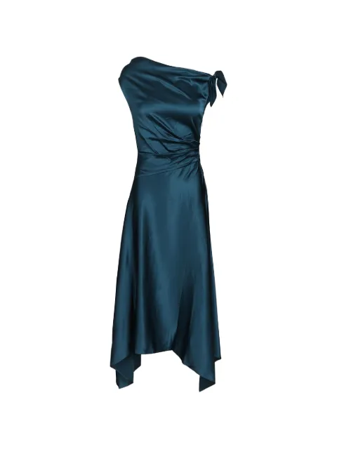 STAUD Portia silk midi dress
