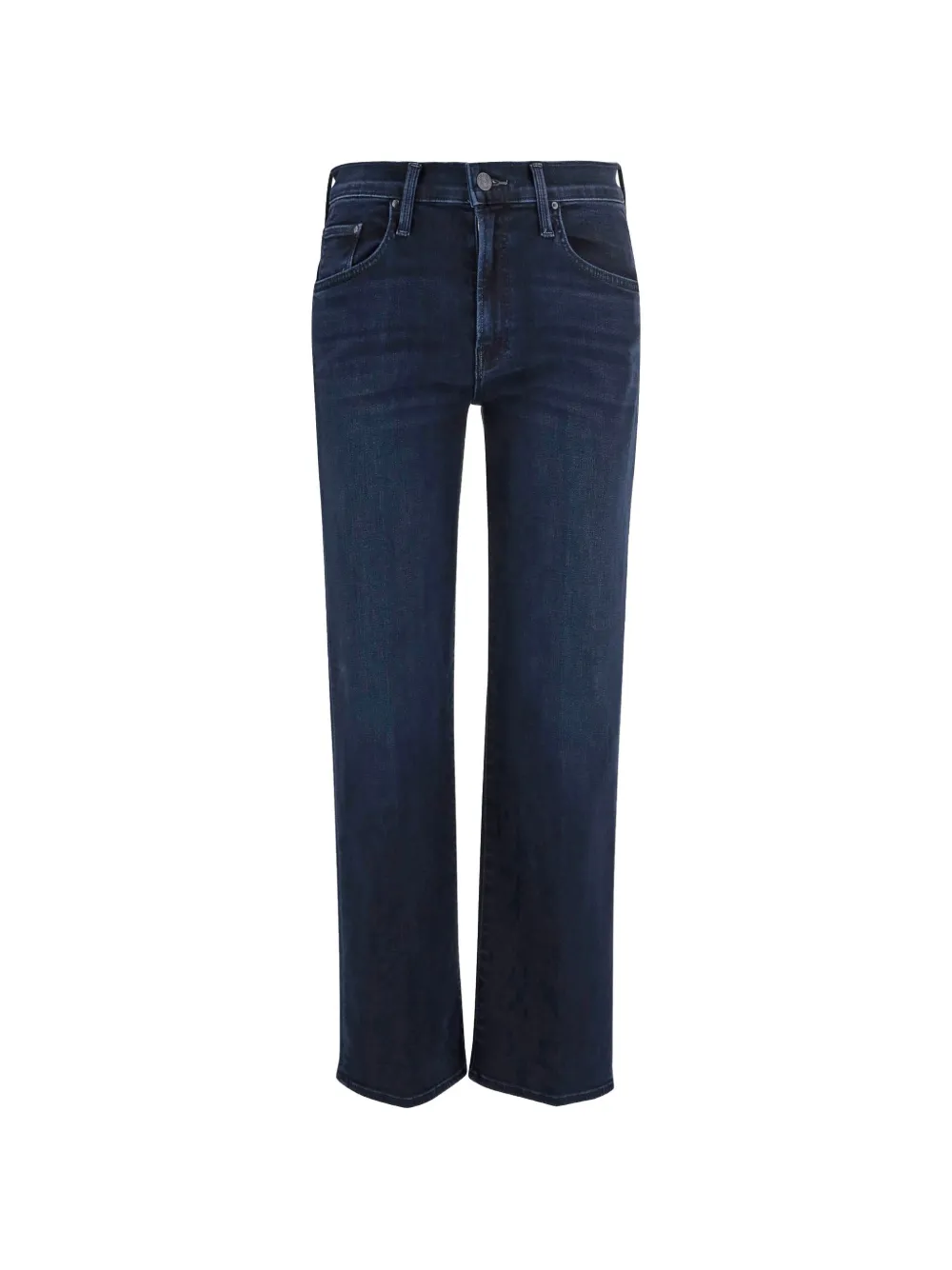 Mother Straight-leg Jeans In Blue
