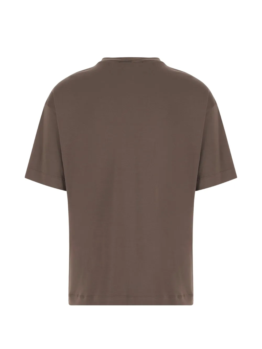 Giorgio Armani T-shirt met logopatch Bruin