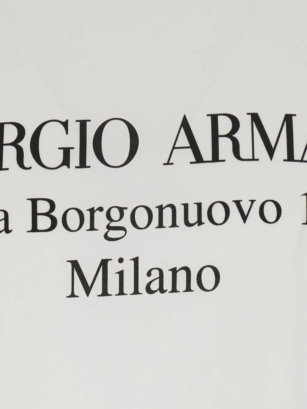 Giorgio Armani logo-print crew-neck T-shirt Wit