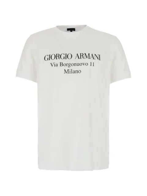 Giorgio Armani logo-print crew-neck T-shirt