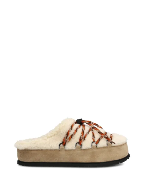 Prada Mules aus Shearling
