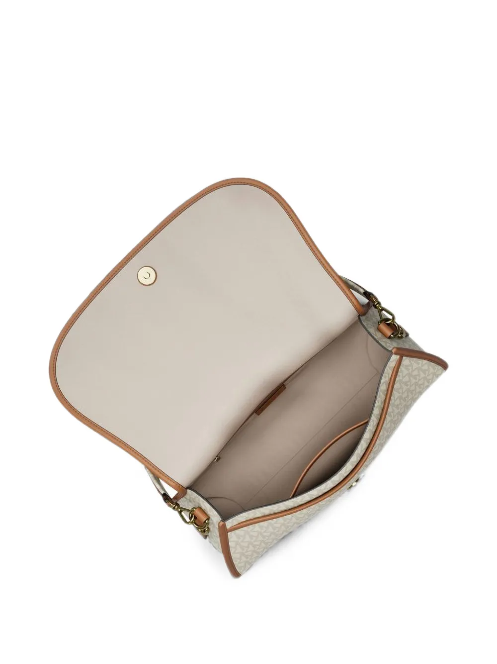 Michael Kors Medium Holmes verstelbare messengertas met kenmerkend logo Beige