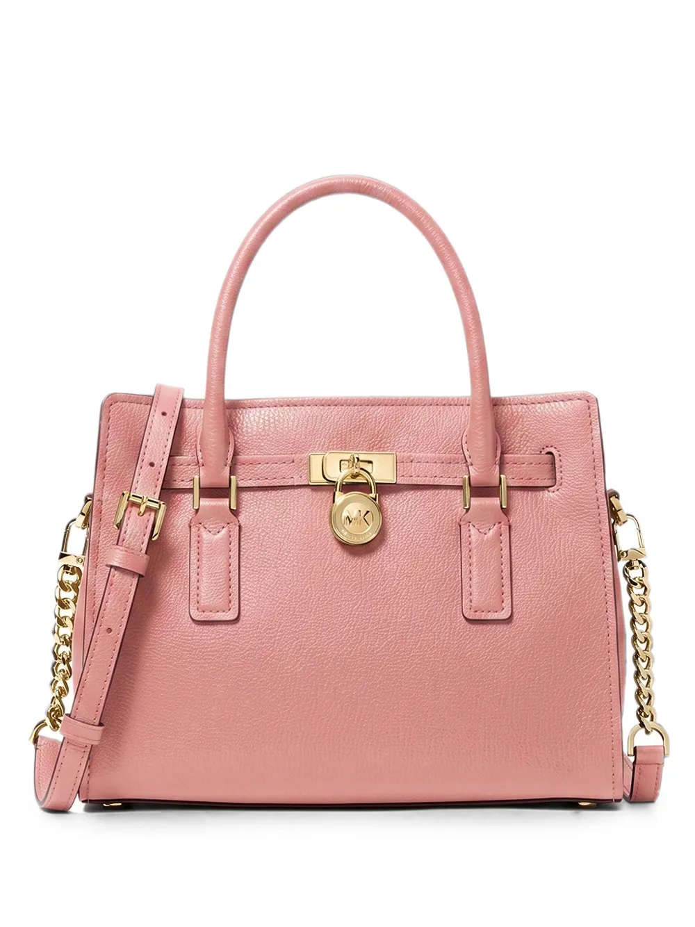 Michael Kors Laila extra kleine verstelbare crossbodytas van bewerkt leer Roze