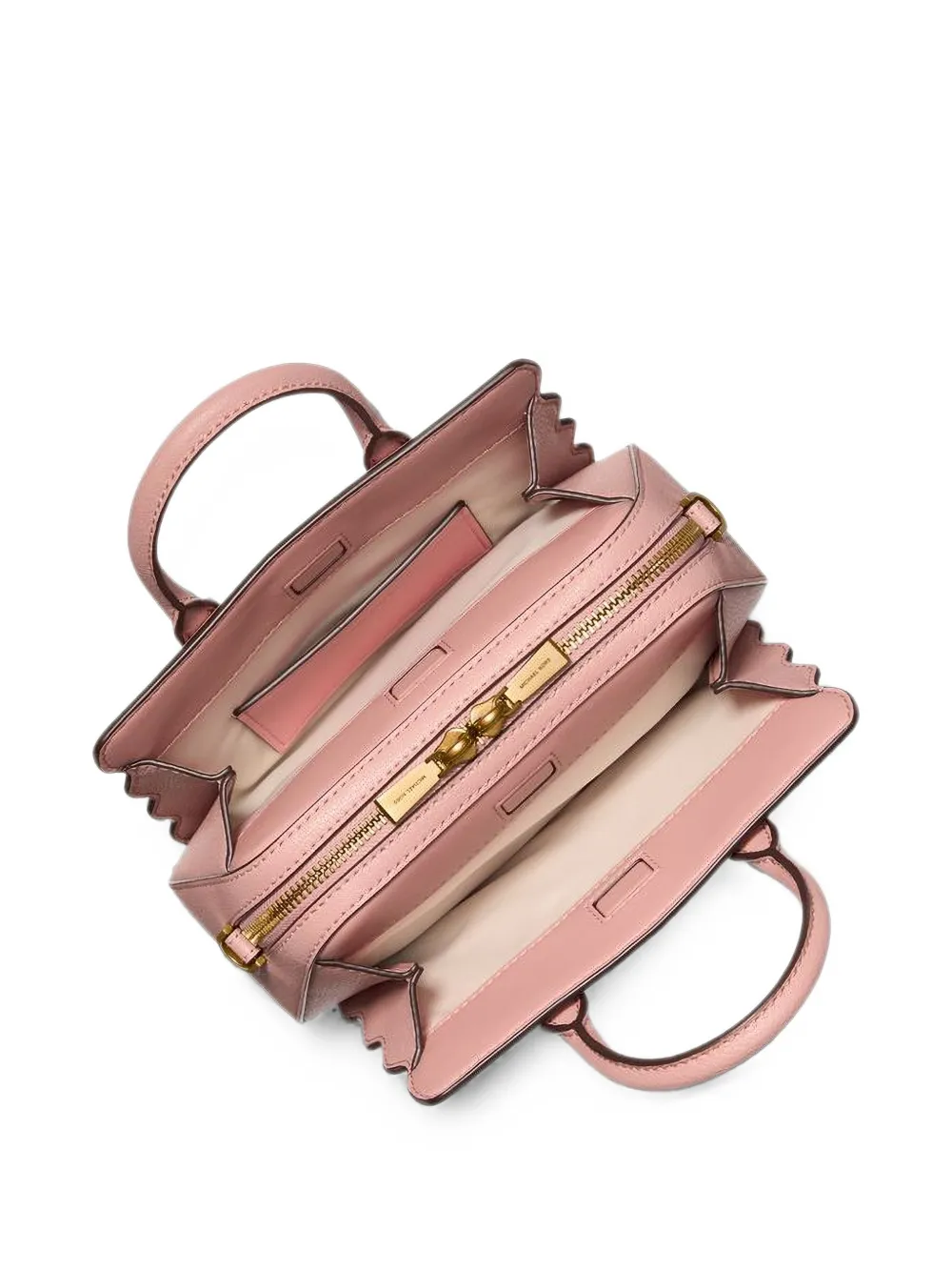 Michael Kors Laila extra kleine verstelbare crossbodytas van bewerkt leer Roze