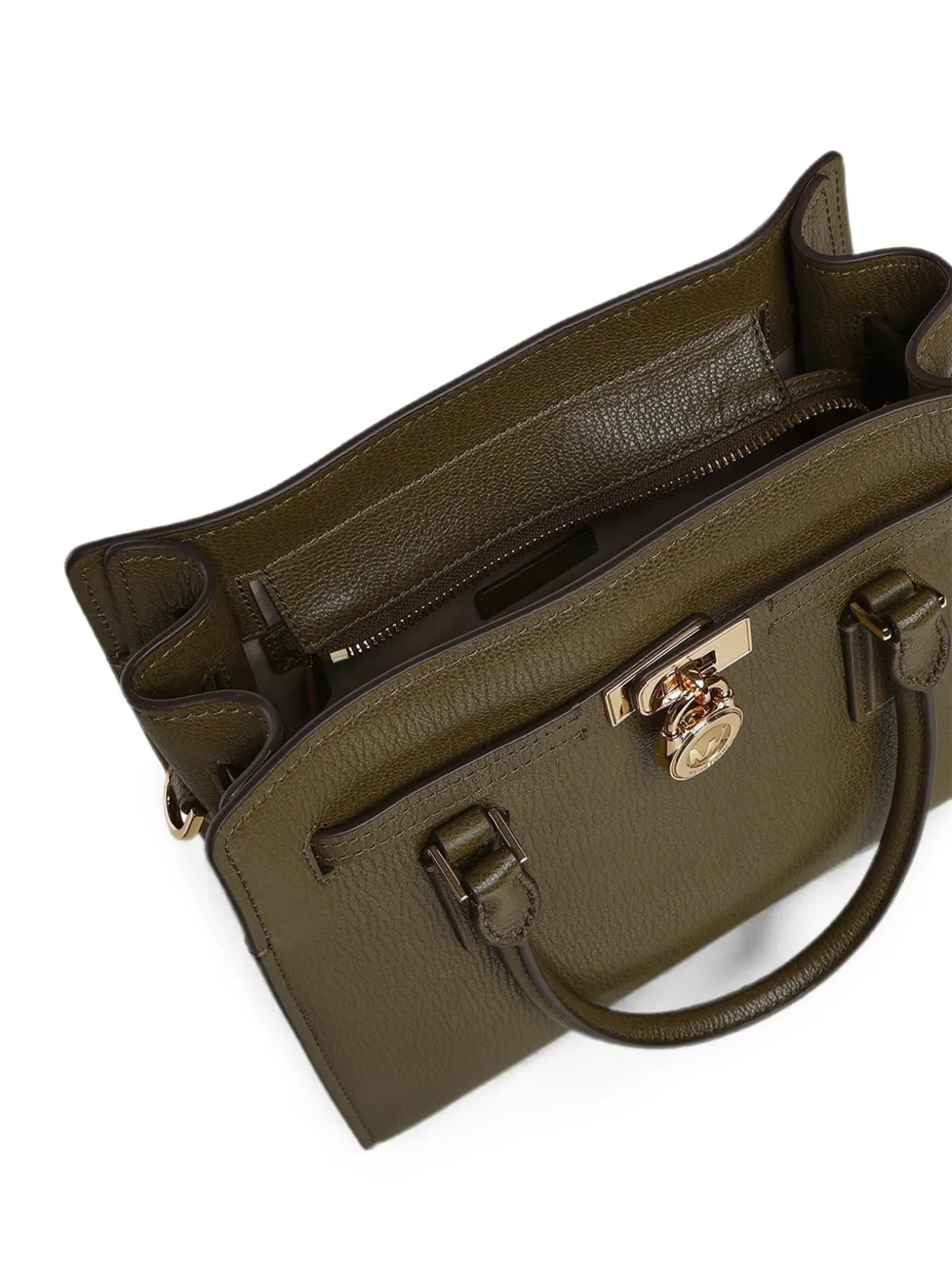 Michael Kors Hamilton Moderne small satchel Groen