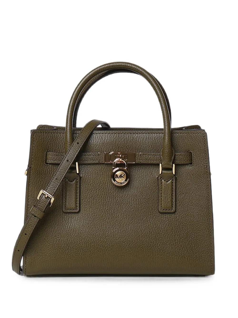 Michael Kors Hamilton Moderne small satchel Groen