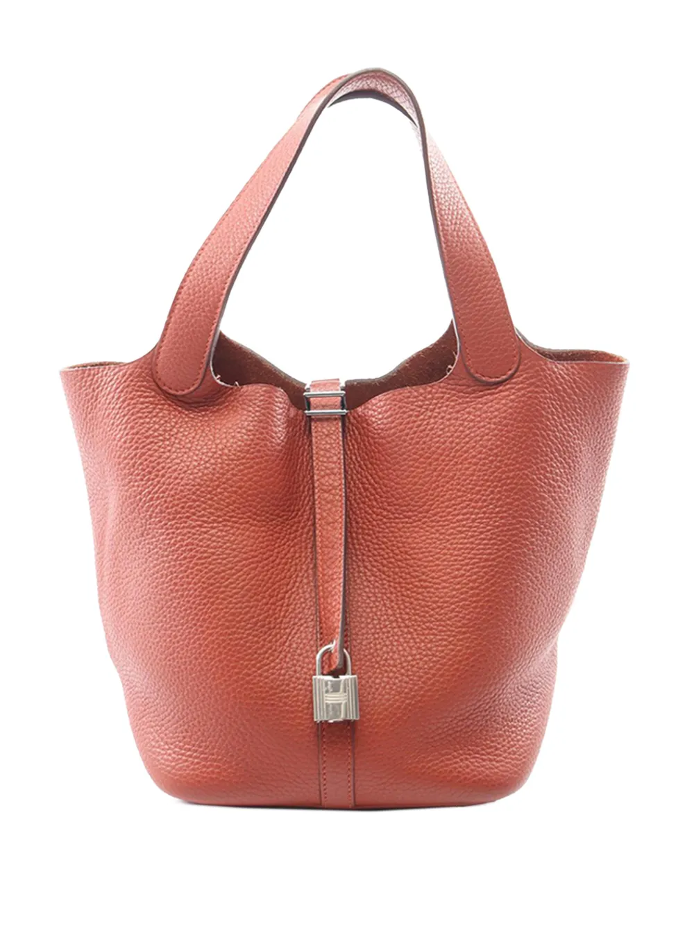 Hermès Pre-Owned 2014 Clemence Picotin Lock 18 handbag - Braun