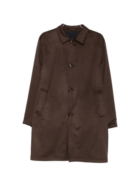 Kired cashmere single-breasted coat