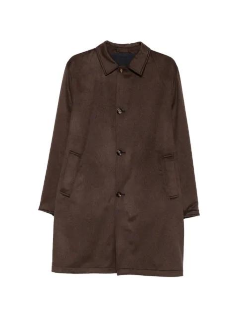 Kired cashmere single-breasted coat