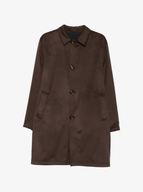 Kired cashmere single-breasted coat