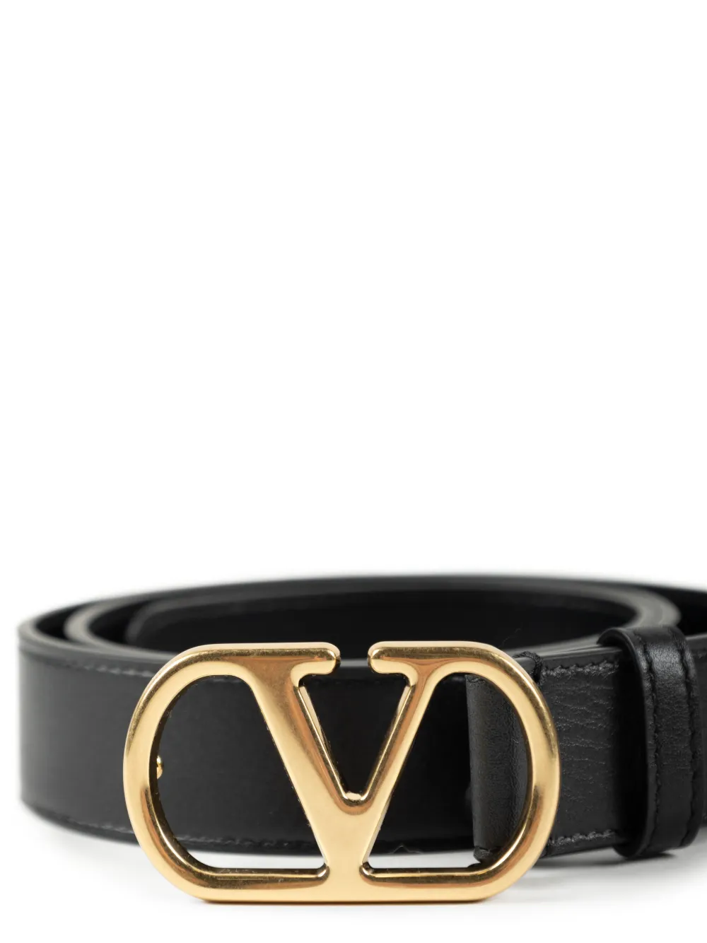 Valentino Garavani VLogo Signature leren riem Zwart