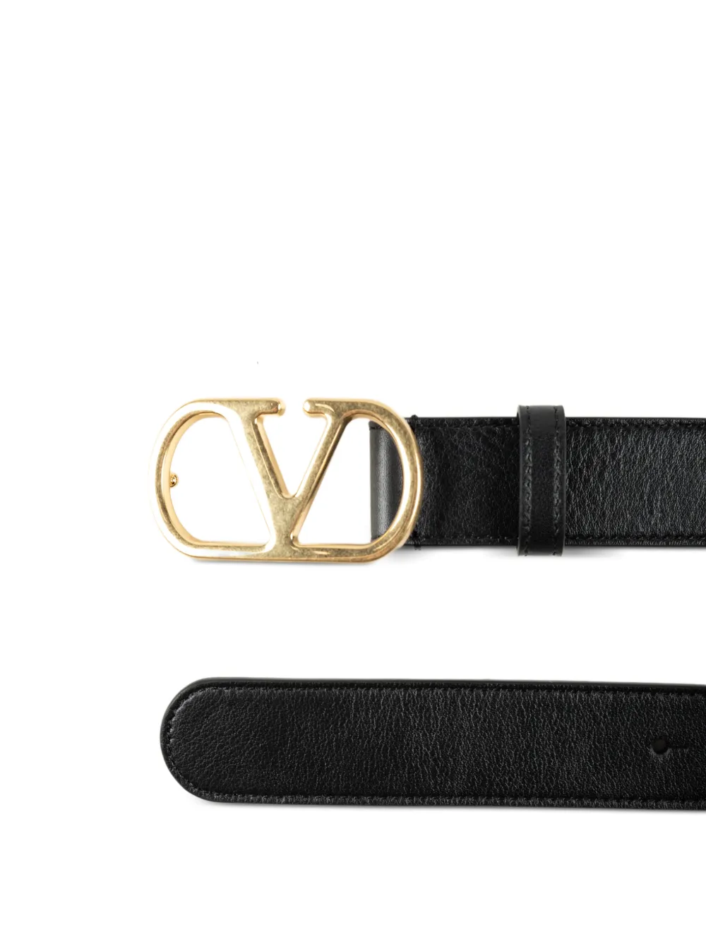 Valentino Garavani VLogo Signature leren riem Zwart