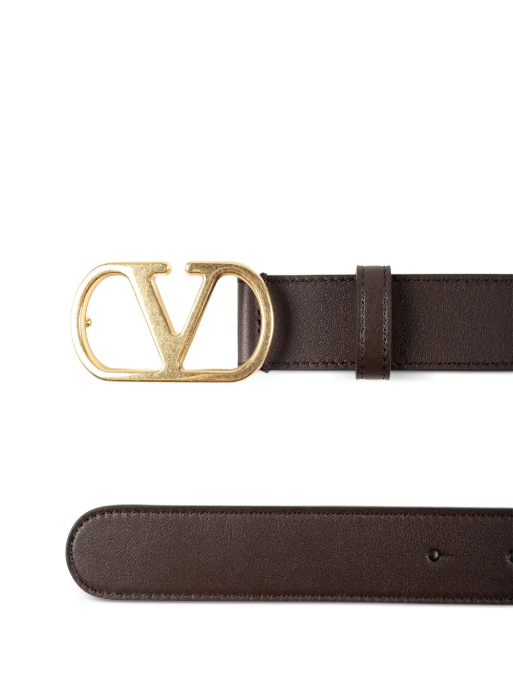 Valentino Garavani VLogo Signature leren riem Bruin