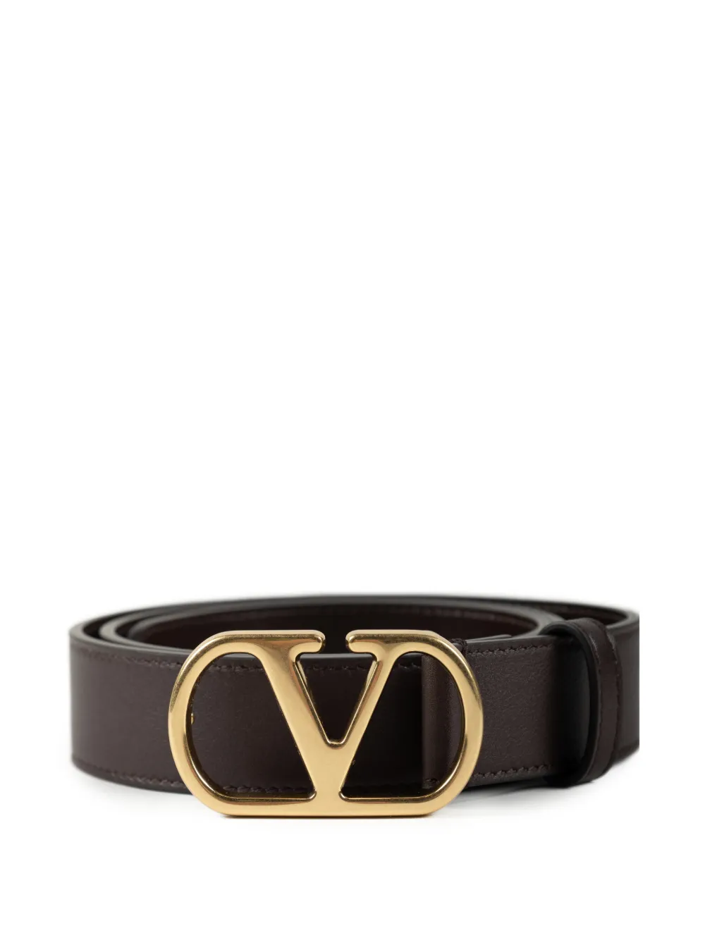 Valentino Garavani VLogo Signature leren riem Bruin