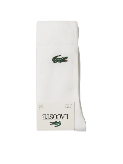 Lacoste logo-intarsia ribbed socks (pack of three)