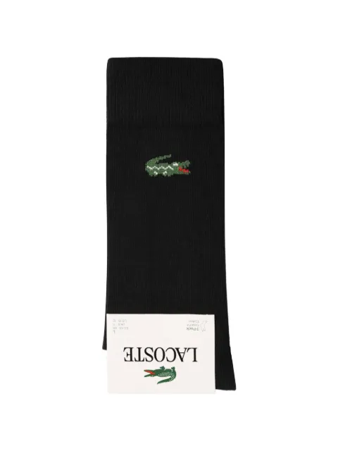 Lacoste logo-patch ribbed socks