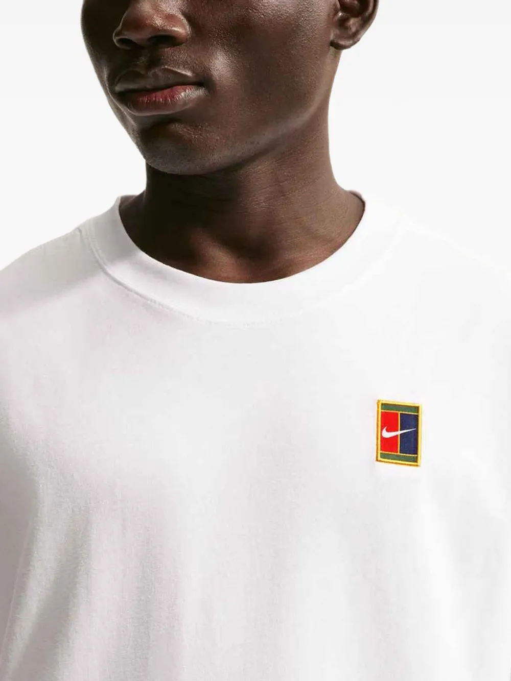 Nike logo-patch T-shirt Wit