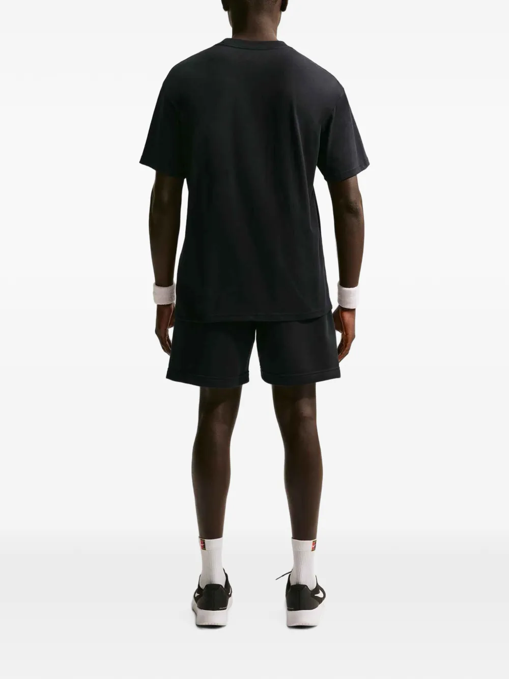Nike logo-patch T-shirt Zwart