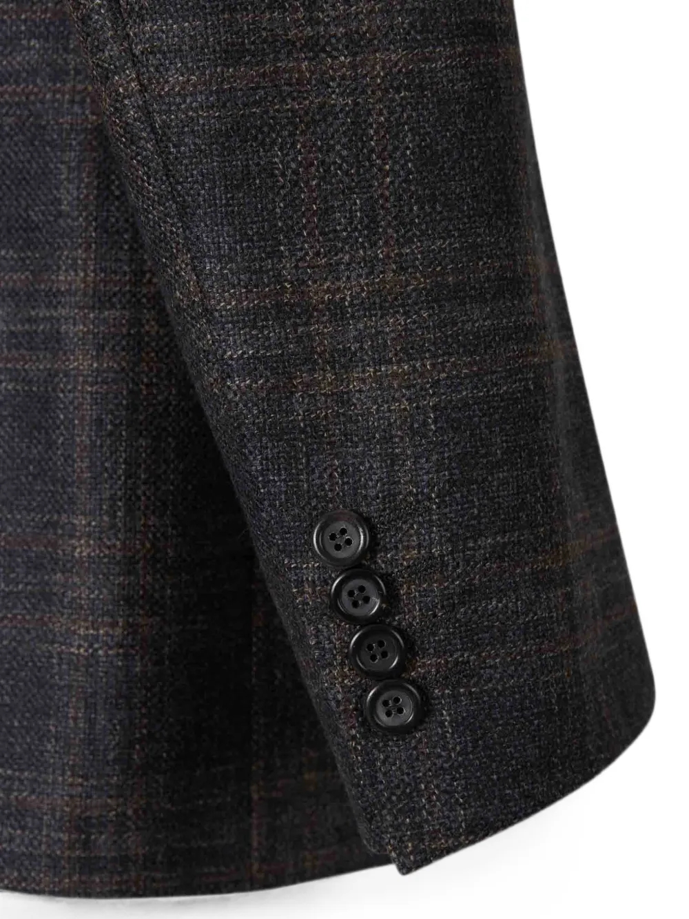 Canali Geruite blazer Grijs