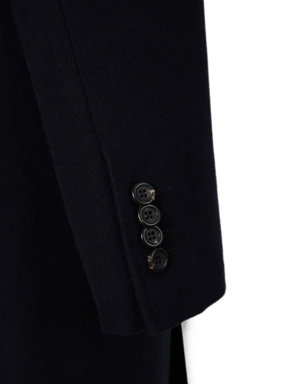 Canali Mantel met enkele rij knopen Blauw