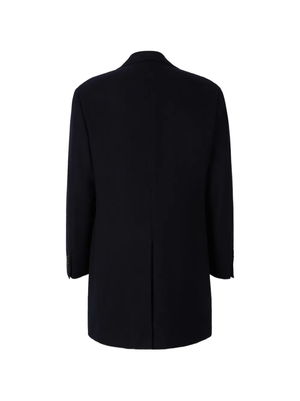 Canali Mantel met enkele rij knopen Blauw