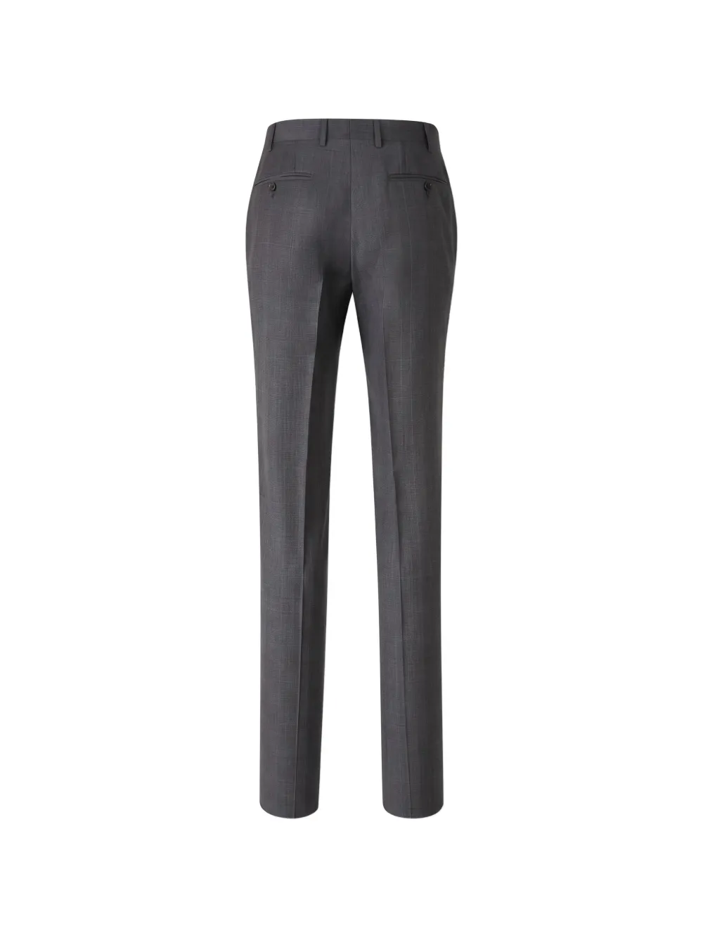 Canali check-pattern single-breasted suit Grijs